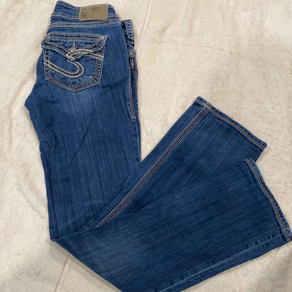 Woman’s Silver Jeans